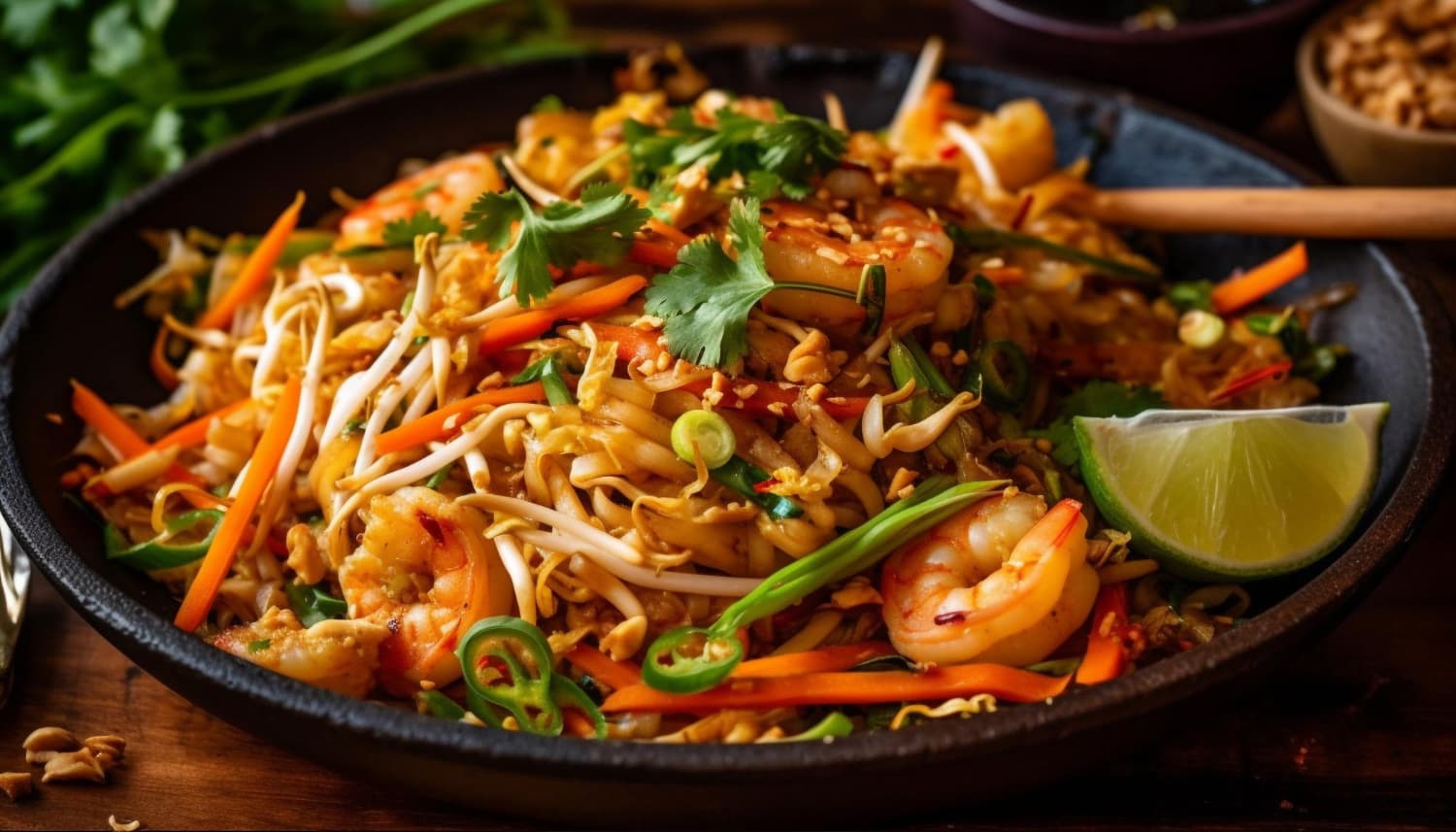 Pad Thai de Camarão