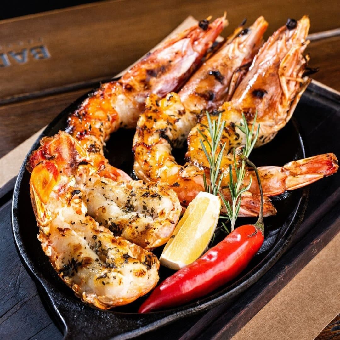 Gambas Grelhadas na Chapa