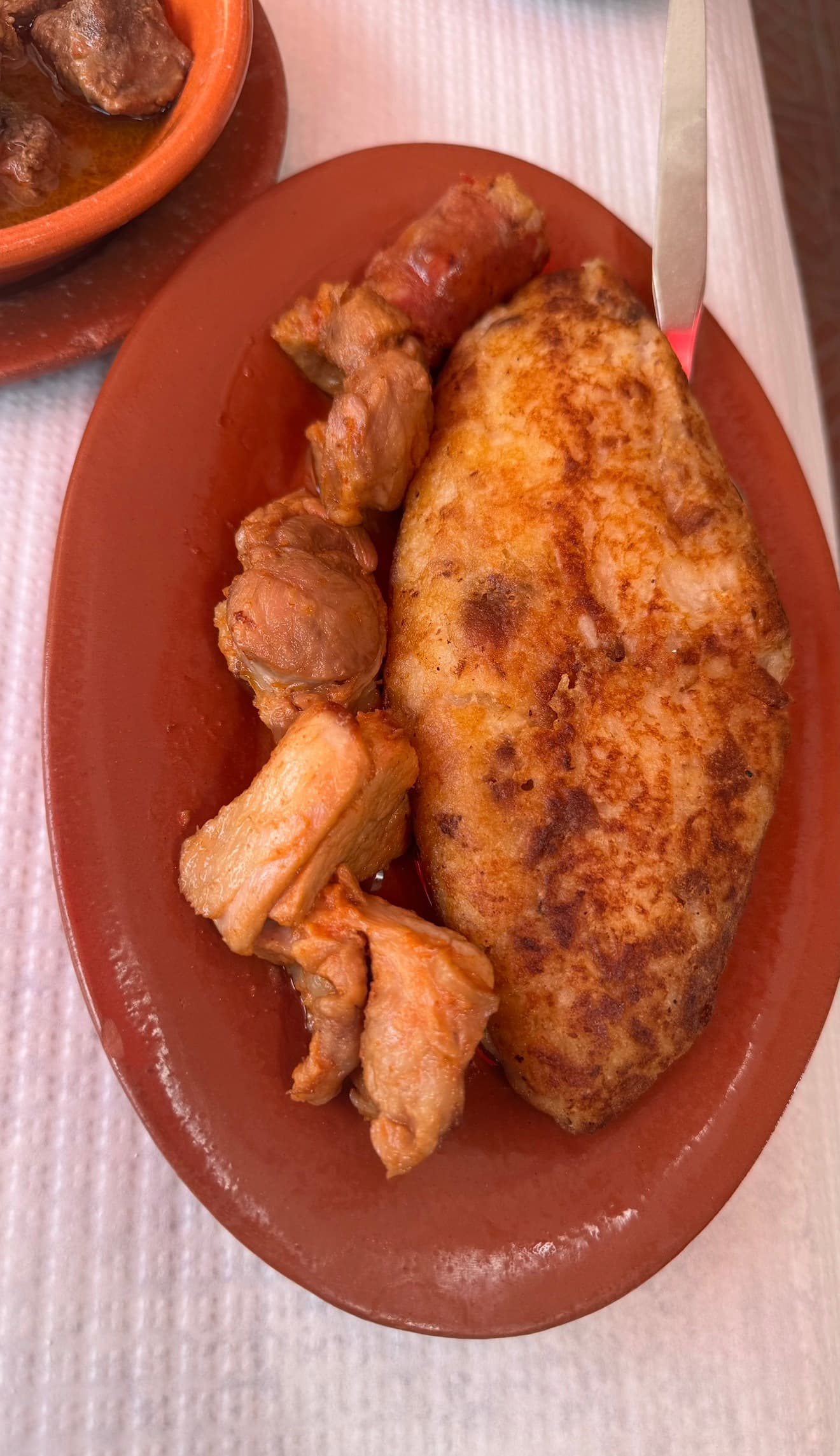 Rojões com Migas